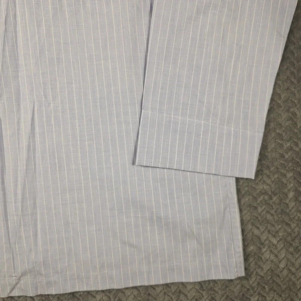Vintage Polo Ralph Lauren Luxury Sleepwear Pajama Set Mens Small Blue Pinstripe